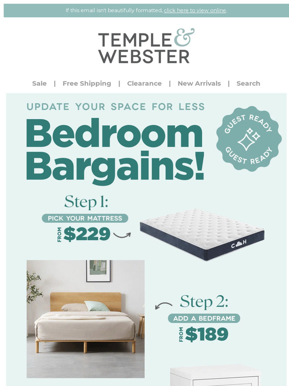 Bedroom bargains for a restful night 🛌🏽