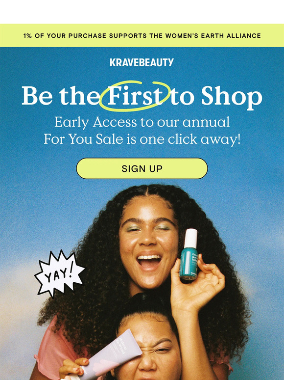 Krave Beauty Email Newsletters Shop Sales, Discounts, and Coupon Codes