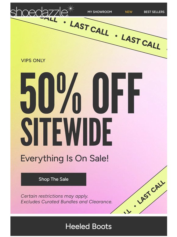 50% Off Sitewide Ends Today