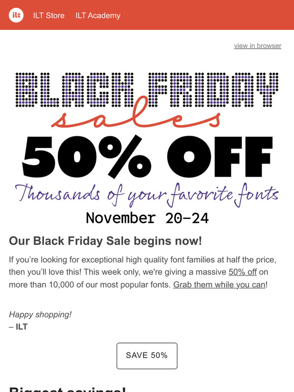 ⚫️ Black Friday Sale begins NOW 🔥