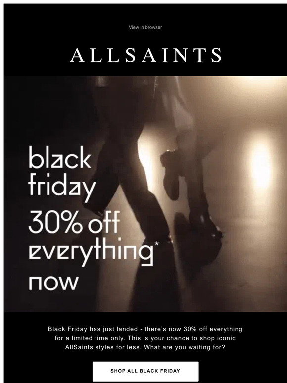 30% OFF EVERYTHING NOW