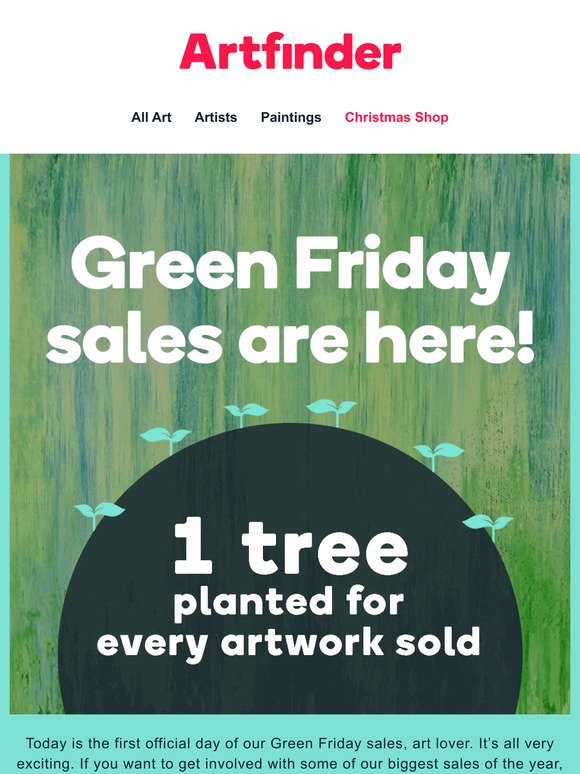 🌱 Green Friday sales are here 🌱