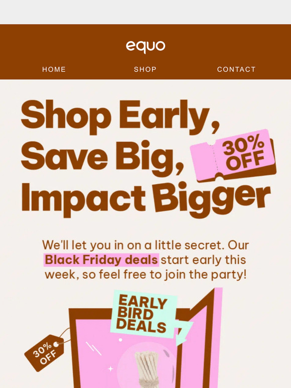 ⚡[BLACK FRIDAY] Sneak Peek: Exclusive Earth-Friendly Deals Inside‼️