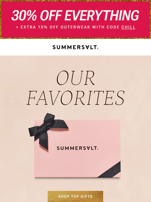 Just In: 30% off your wish list (!)