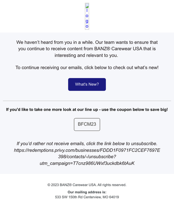 Hello from BANZ® Carewear USA