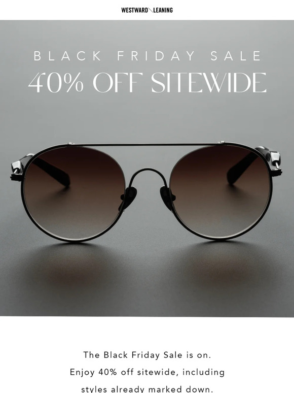 40% Off | The Black Friday Sale