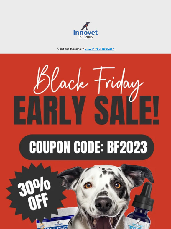 Innovet's Early Black Friday Sale is Live! 🐶