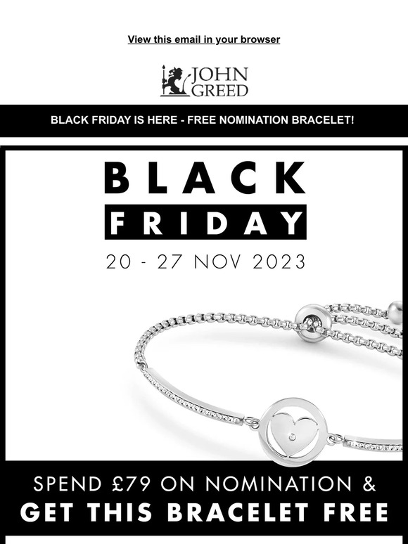 BLACK FRIDAY - FREE NOMINATION BRACELET ❤