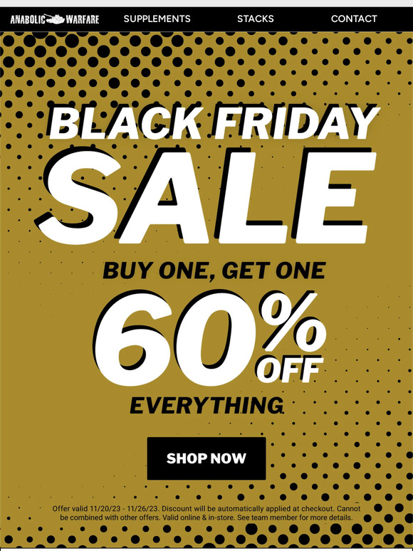🚨 BLACK FRIDAY STARTS NOW 🚨