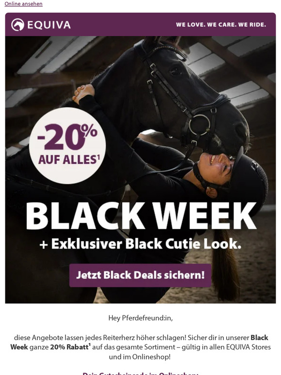 ⚫️ 20% auf Alles in der Black Week ⚫️