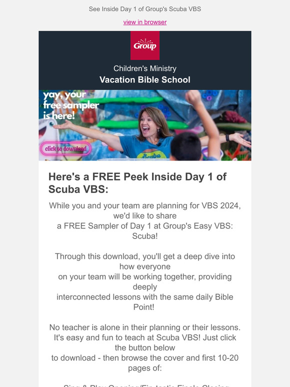 SimplyYouthMinistry.com: Peek inside Group's Scuba VBS with this FREE ...