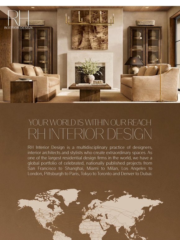 Complimentary Services, Extraordinary Results. RH Interior Design.