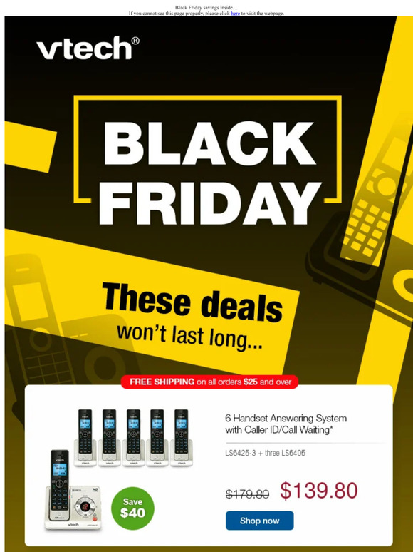 Black Friday savings inside…