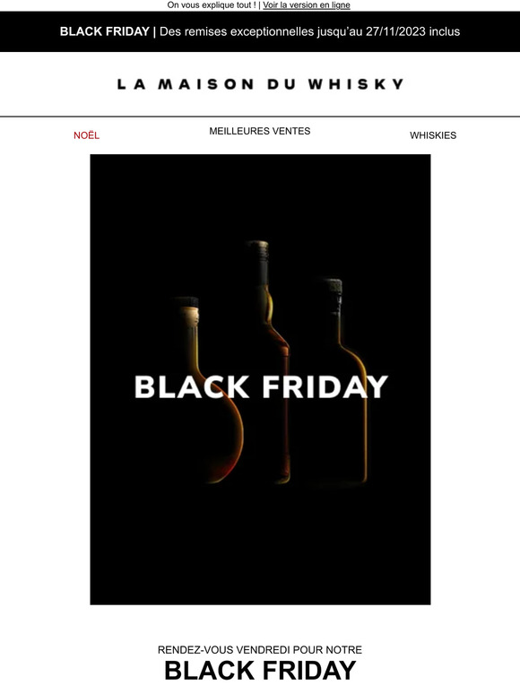 Black Friday | Rendez-vous vendredi