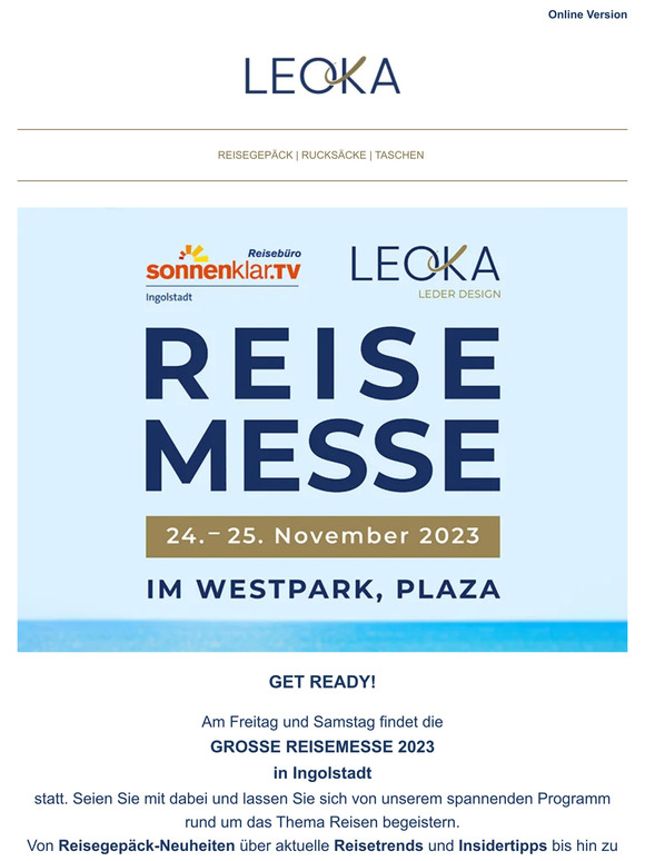 COUNTDOWN - exklusive Reisemesse in INGOLSTADT