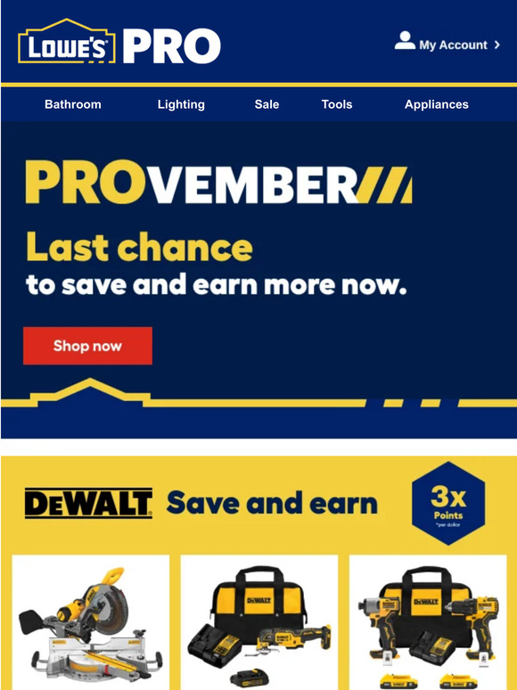 Last chance to shop PROvember savings.