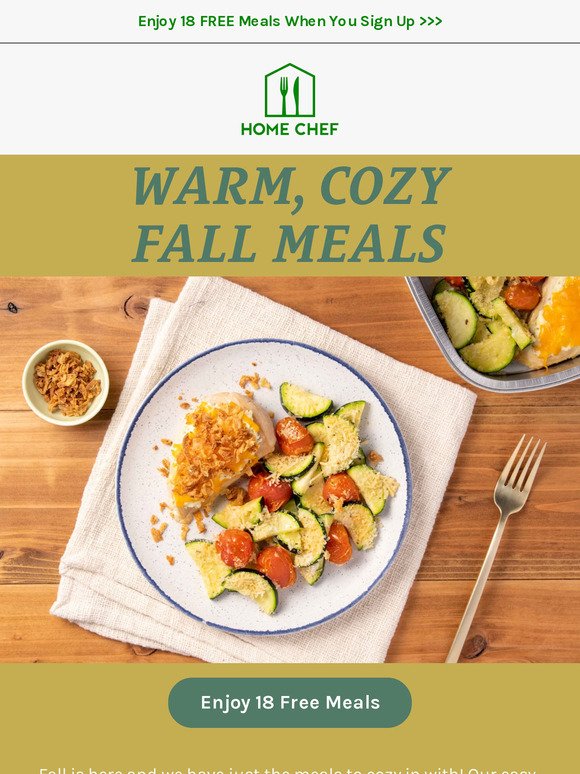 Keep it cozy this year with flavor-fall Oven-Ready meals
