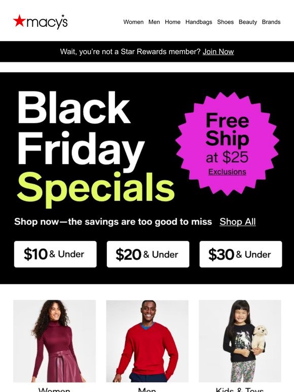 Say hello to our Black Friday Specials! Check out what’s in here