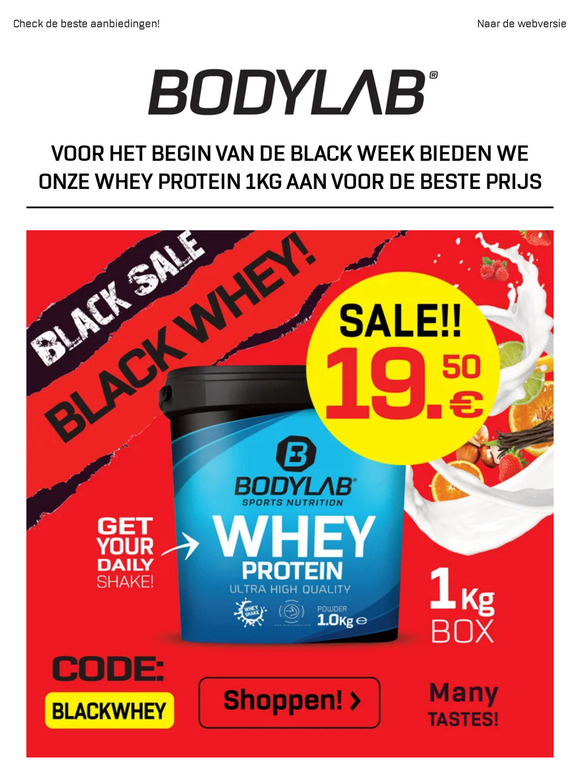 Ons aanbod in de Black Week!