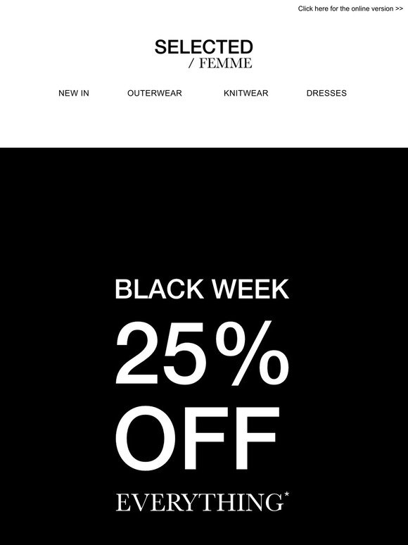 SELLING FAST | 25% OFF EVERYTHING