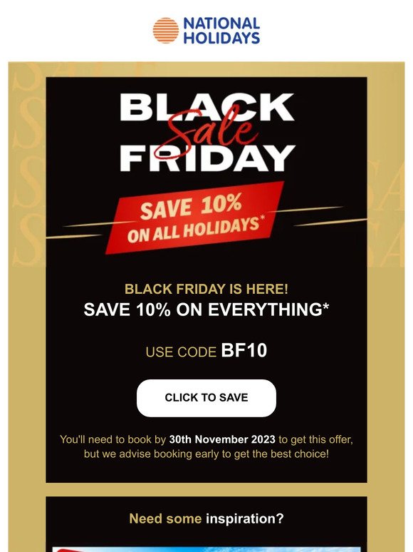 10% off everything | Black Friday starts NOW
