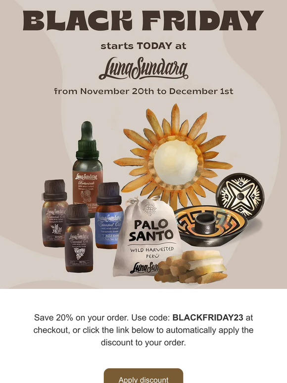 Unwrap the Magic of Black Friday with Luna Sundara 🌙✨