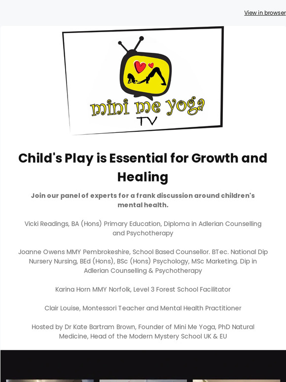 Child's Play is Essential for Growth and Healing