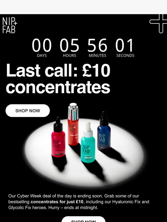 🚨 Last call! £10 concentrates ends soon 🚨