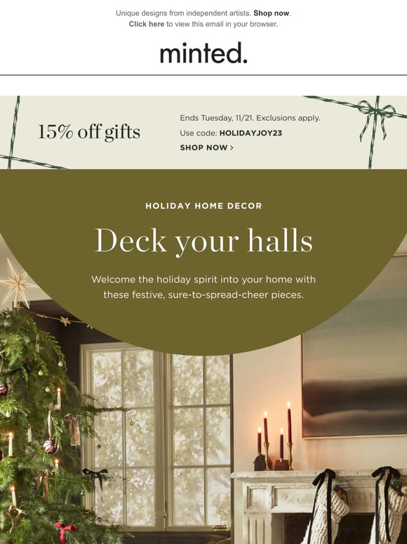 Anything-but-ordinary holiday decor