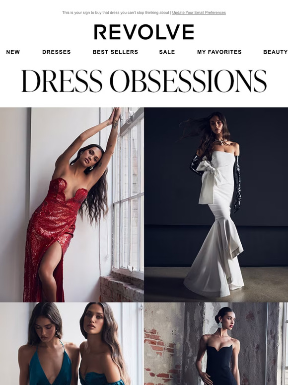 The only dresses you’ll find us wearing