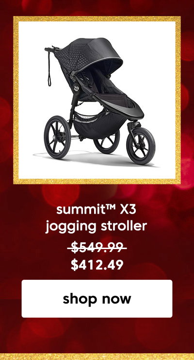 summit™ X3 jogging stroller. shop now