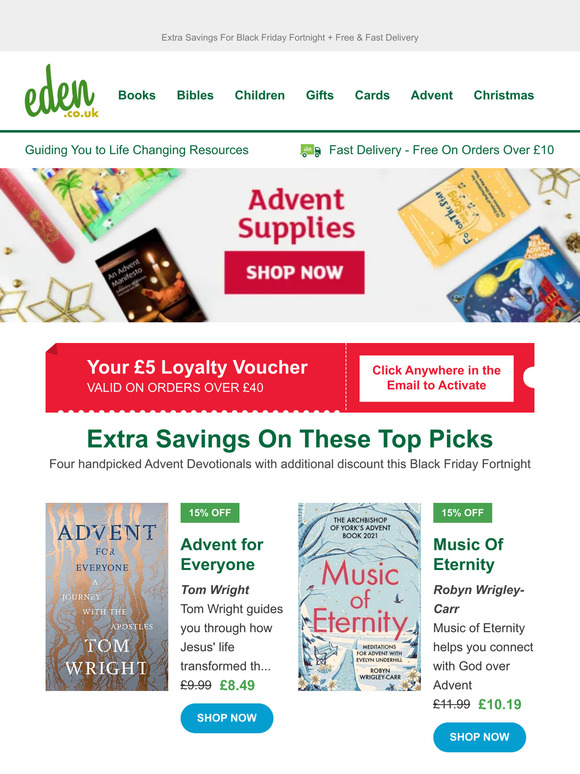 Advent Books To Prepare Your Heart 💖 Less Than 2 Weeks To Go + £5 Off £40