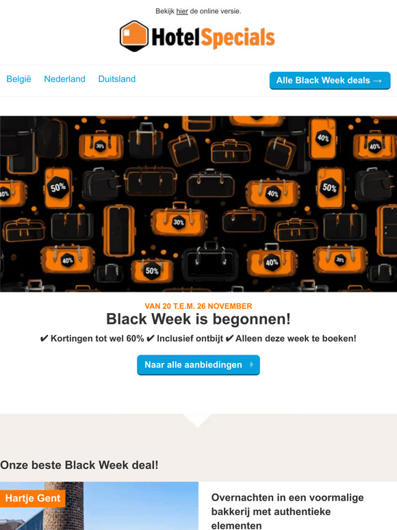 Tot -60% korting met Black Week!