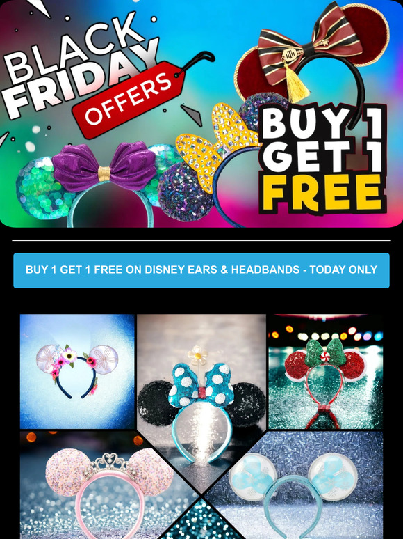 Disney Ears Black Friday: Buy 1 Get 1 Free