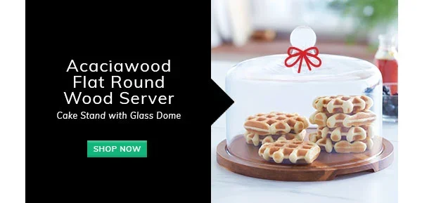 Save 20% on the Libbey Acaciawood Flat Round Wood Server