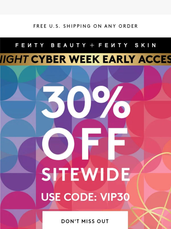 TIL NEXT YEAR—30% OFF WON’T BE BACK