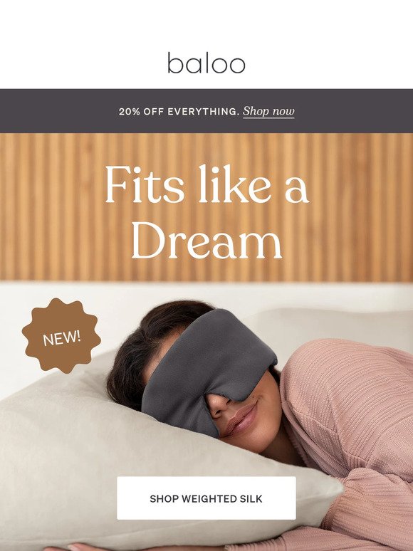 Introducing The Silk Weighted Sleep Mask