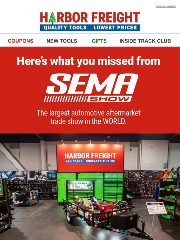 Harbor Freight Tools Harbor Freight Highlights from the SEMA Show Milled