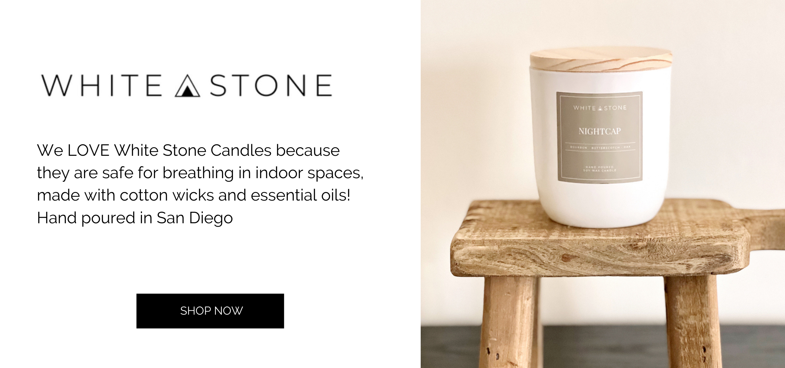 White Stone Candles