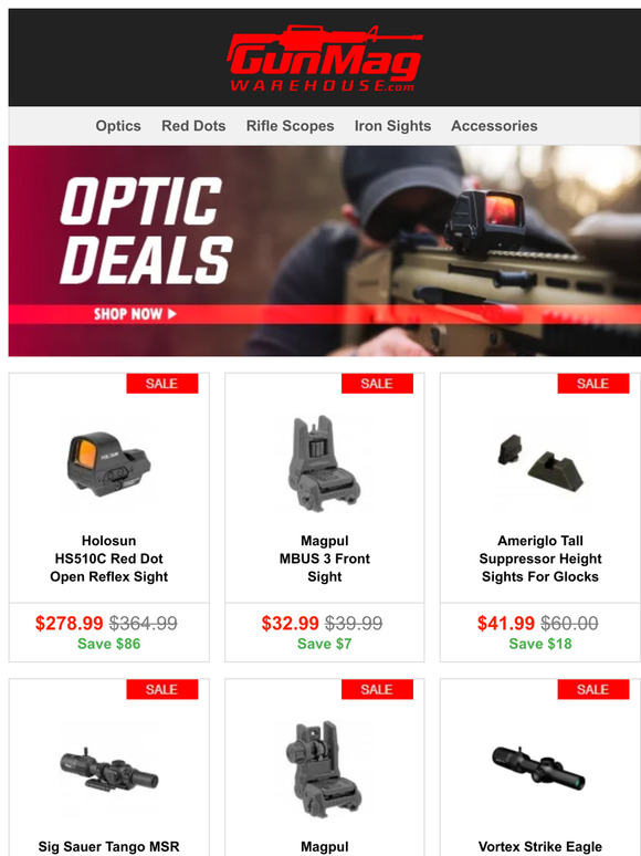 GunMag Warehouse Deals That Will Get You Shooting Bullseyes Holosun