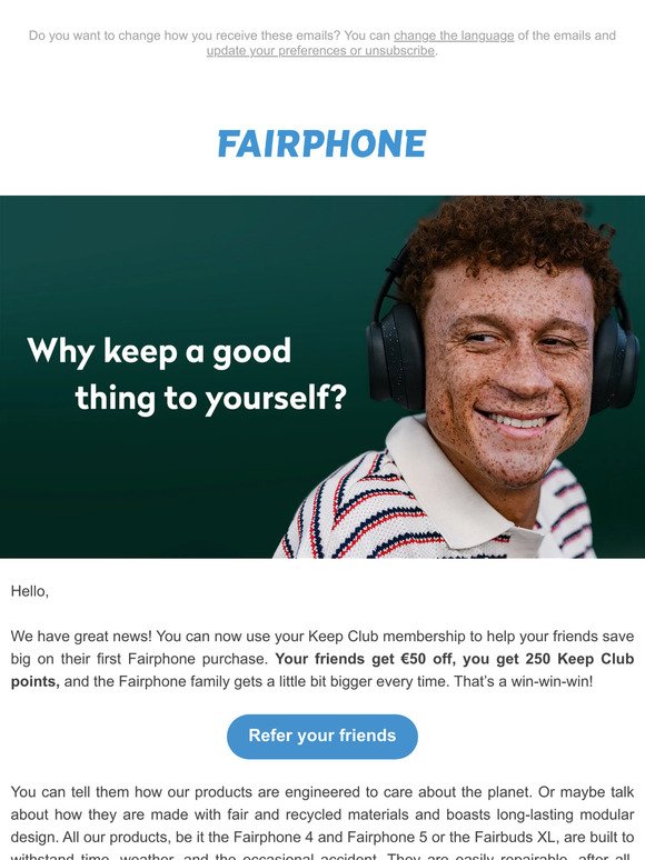 Become a Fairphone ambassador.