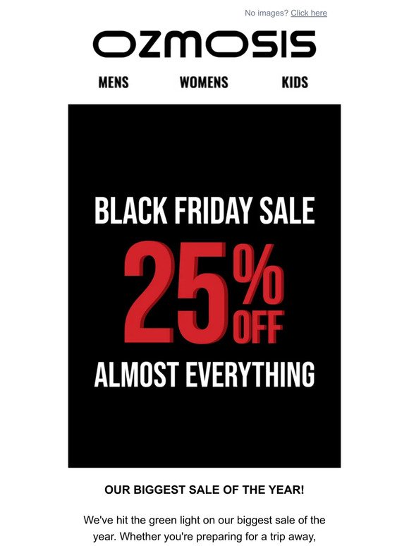 Up To 25% Off Almost Everything!