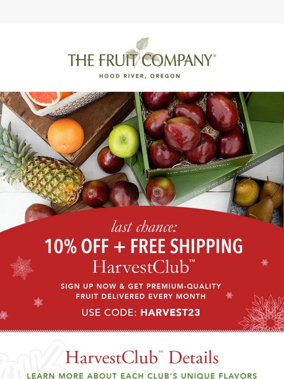 Final Call: Savor the Savings with 10% Off + Free Shipping – Act Now! 🍐