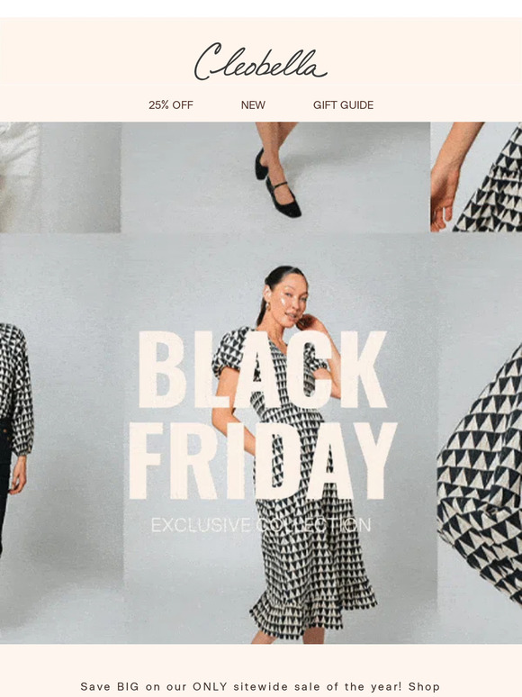 🖤 BLACK FRIDAY FIRST ACCESS - THE ONLY SITEWIDE SALE OF THE YEAR 🖤