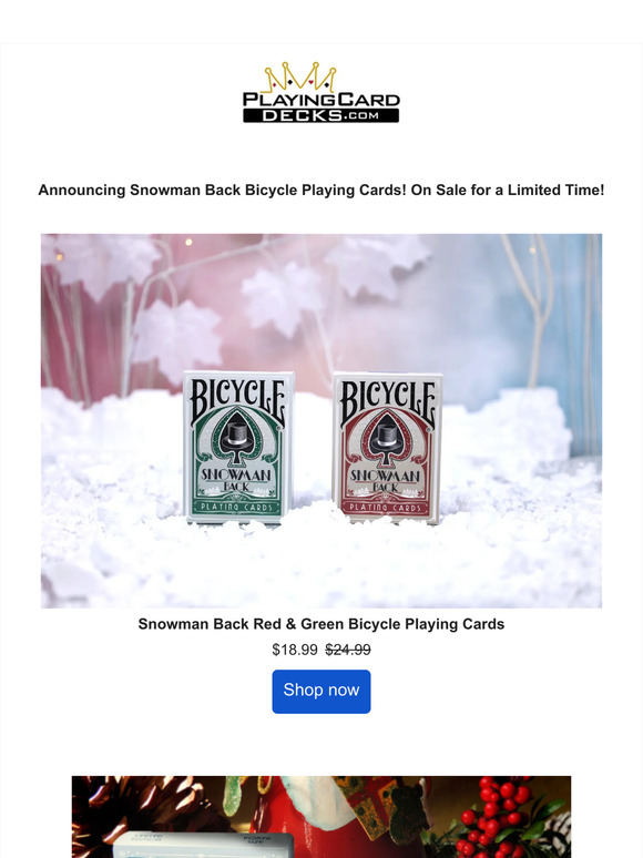 Celebrate the holidays with Snowman Bicycle Cards! 🎄