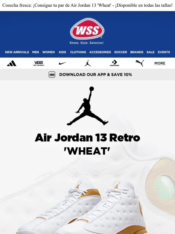 Fresh Harvest: Grab Your Pair of Air Jordan 13 'Wheat' - All Sizes in Stock!