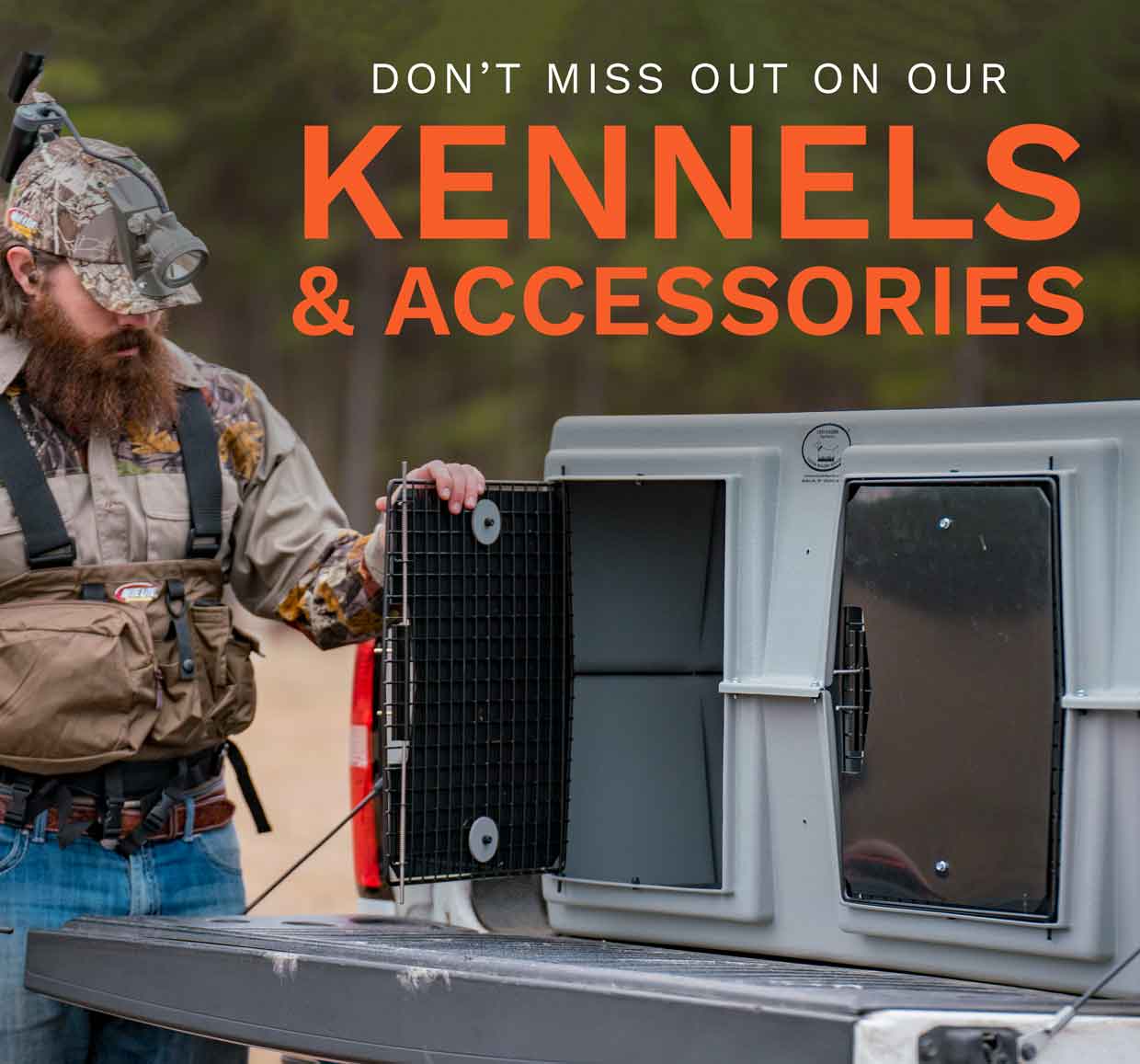 HuntSmart Dog Kennels Tailored for Raccoon Hunting Milled