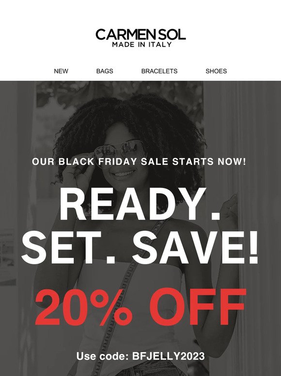 20% OFF Black Friday Sale Starts Now!