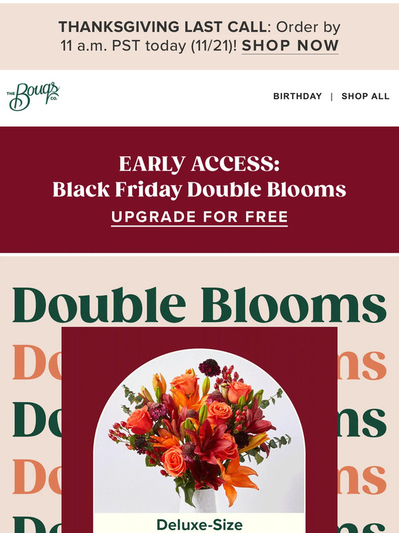 The Bouqs Co Black Friday Early Access starts now Milled