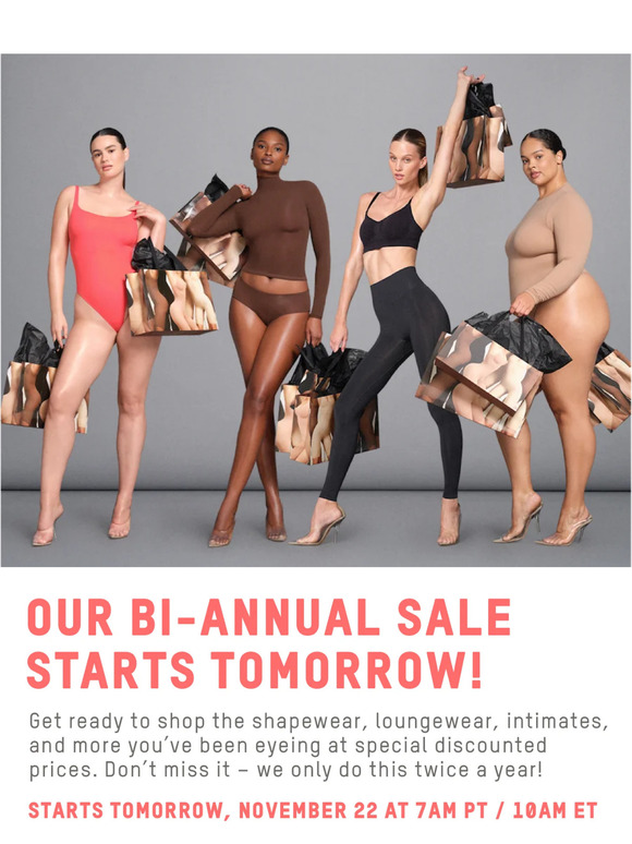 THE WINTER SALE STARTS TOMORROW. Don't miss major markdowns on our best-selling  loungewear, shapewear, intimates, and more for a limite